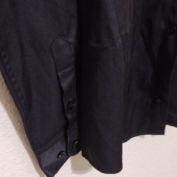 Black Button Down Shirt with Long Sleeves - Picture 7 of 11
